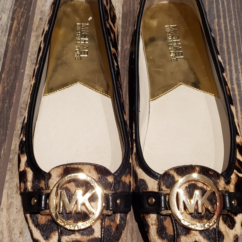 Michael Kors Lillie Leopard Calf Hair Moccasin